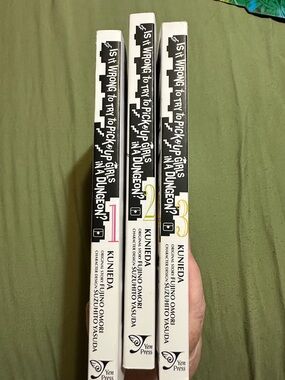 Is It Wrong to Try to Pick Up Girls in a Dungeon? Vol. 1,2,&3 Manga